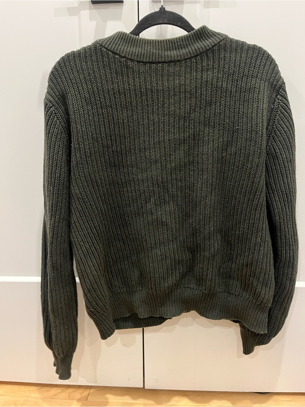 Minimum Olive Green Chunky Button-Front Cardigan - Picture 3 of 3